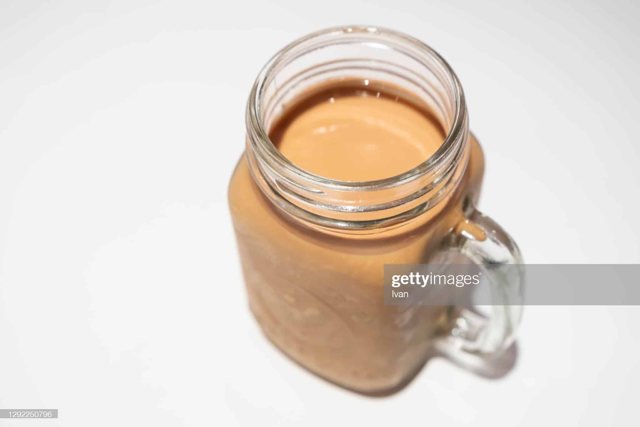A Glass Of Thai iced milk tea